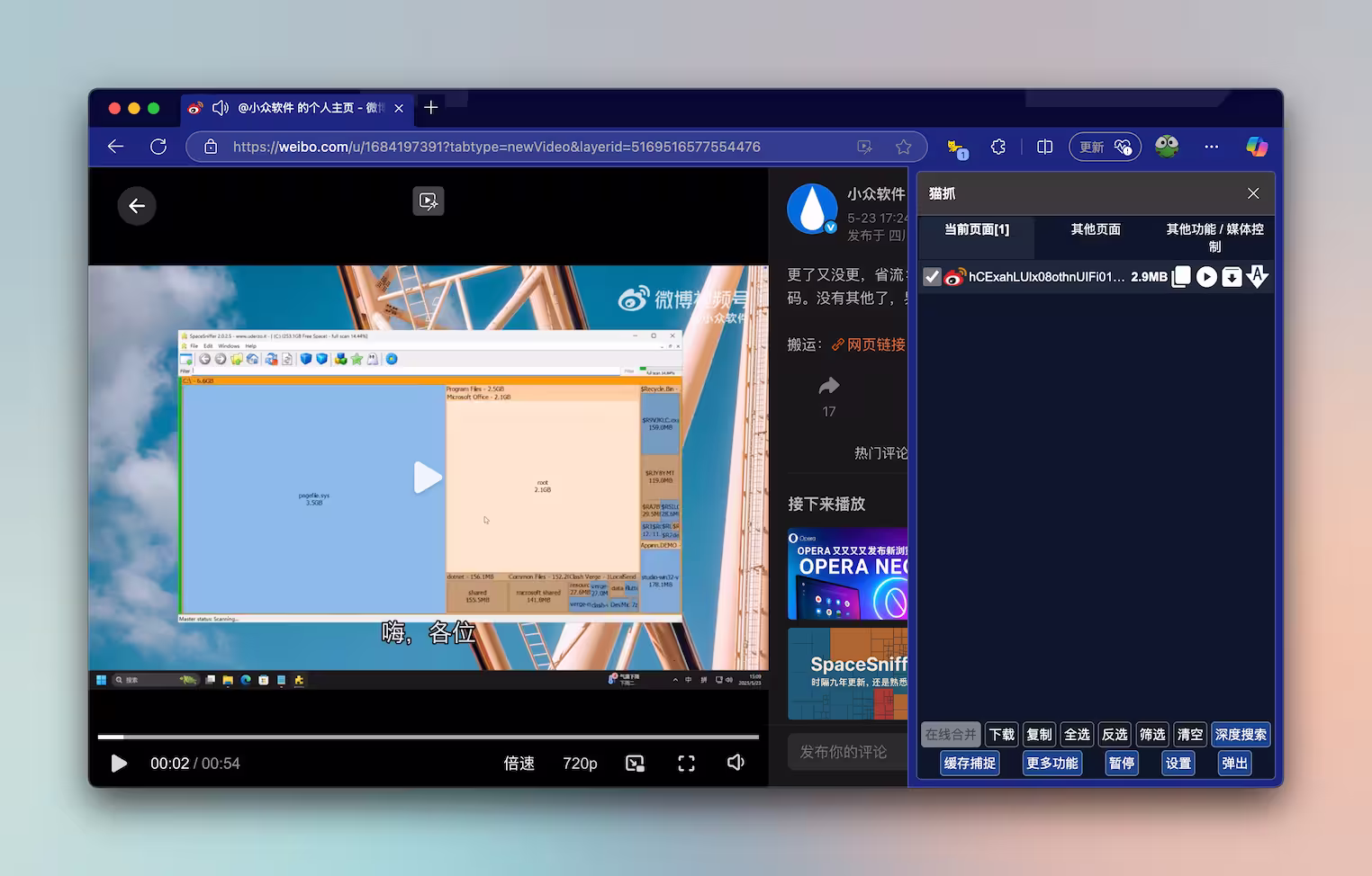猫抓 Cat Catch 2.6.2 发布：支持侧边栏。抓取网页视频，M3U8 解析下载合并工具[Chrome/Firefox] 11