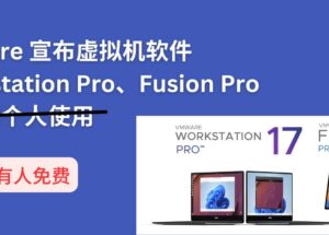 2024双11，VMware 宣布虚拟机产品 Workstation Pro 和 Fusion Pro 对所有人免费，包括商用 11