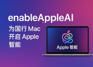 enableAppleAI - 为国行 Mac 开启 Apple 智能，M1 芯片以上设备即可 4