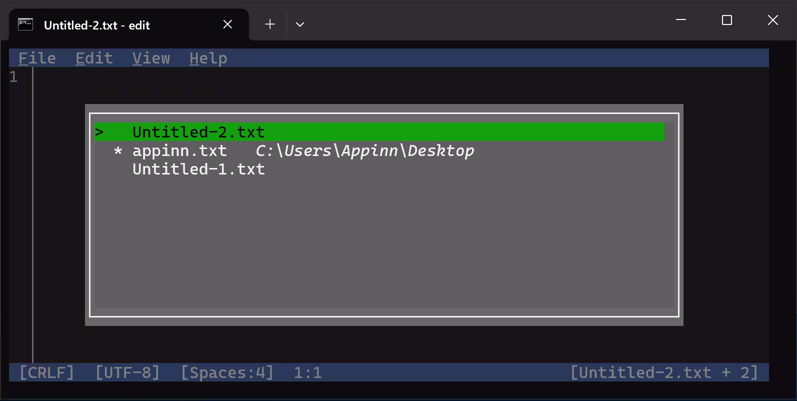 Vim 替代者？微软发布开源命令行编辑器 Edit，大小不到 250kB 3