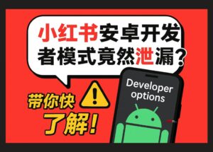 安卓小红书开发者模式意外泄漏 18
