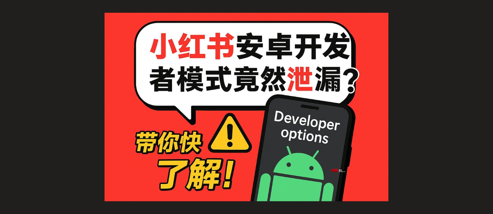 安卓小红书开发者模式意外泄漏 1