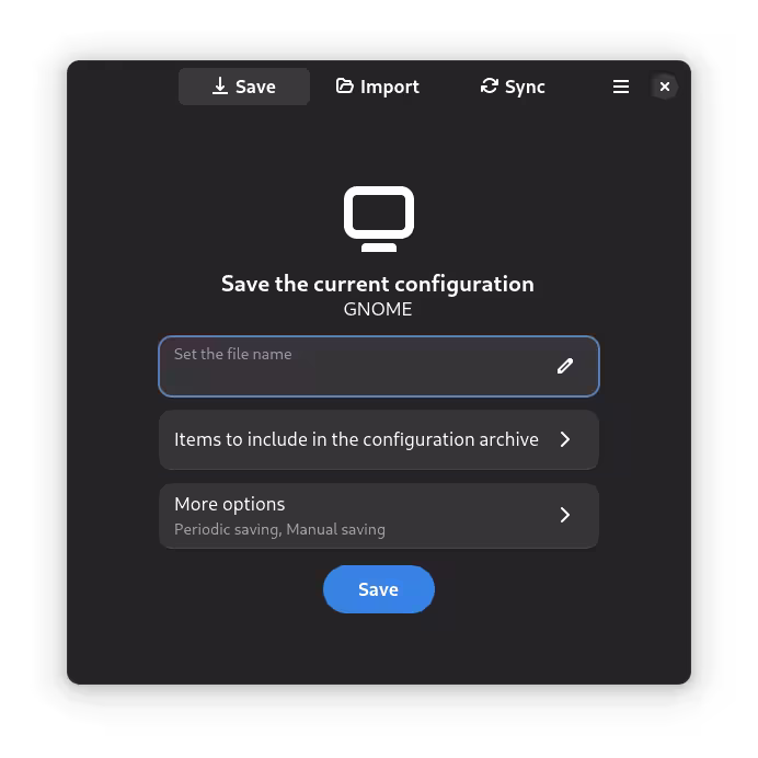 Save Desktop - 保存你的 Linux 桌面环境配置，支持云同步 2